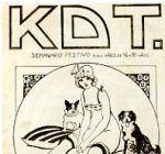 'KDT' , dibujo a tinta sobre papel,  30 x 22 cm. [Detalle]