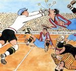 'La gran parada' , dibujo a tinta y acuarela sobre papel,  22 x 30,5 cm. [Detalle]