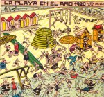 'La playa en 1920', tinta sobre papel [Detalle]
