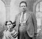 1929 Diego y Frida el d&iacute;a de su boda
