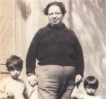 1929 Diego con sus hijas Ruth y Guadalupe