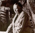 1956 Rivera en su estudio