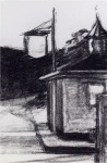 Edward Hopper, Estudio para Gas, Whitney Museum of American Art, 1940. [Detalle]