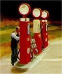Edward Hopper, Gas, Whitney Museum of American Art, 1940. [Detalle]