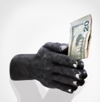 Eugenio Merino, In God we trust, bronze, silver, money 2010