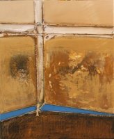 MONTIJANO, Marc, Crucifixi&oacute;n 05 (Serie Crucifixi&oacute;n), T&eacute;cnica mixta y collage sobre tela, 65 x 54 cm., 2007, Col. particular, M&aacute;laga