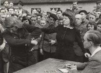 Campo de prisioneros en Dessau, Alemania 1945