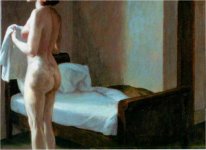 HOPPER, Edward,  Viento en la tarde, 1921 [Detalle]