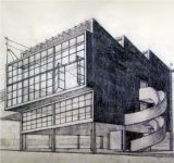 Interior de la planta baja de la Casa O'Gorman