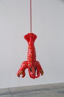 Jeff Koons "Langosta" 2003. Aluminio policromado