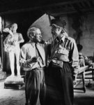 Lee Miller y Picasso tras la liberaci&oacute;n de Paris, en 1944