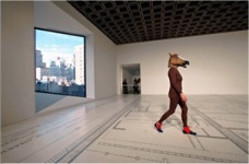 Ensayo de coreograf&iacute;a Sarah Michelson "Devotion study" Bienal 2012 Museo Whitney  