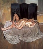 Lucian Freud,  Y el novio, &oacute;leo sobre lienzo, 1993