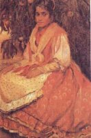 Gitana, c. 1905-1906, &oacute;leo sobre lienzo, 100’2 x 73’5 cm., Museo Municipal de Santander