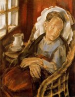 La convalescente (La convaleciente), 1925-1926, pastel sobre cart&oacute;n, 100 x 73 cm., Museo Nacional Centro de Arte Reina Sof&iacute;a