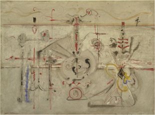 Mark Rothko: ‘&Iacute;dolo arcaico’. (1945). 55 x 76 cm