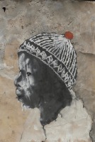 Miquel Barcel&oacute;, Ogobara au bonnet, Afrique, (Ogobara with a hat, Africa), 2005, Mixed media on paper, 75 x 51 cm, Private Collection