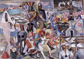 Maruja Mallo. La verbena, 1927. Museo Nacional Centro de Arte Reina Sof&iacute;a