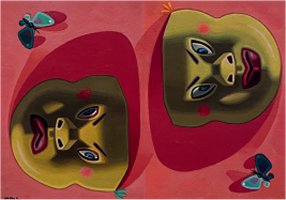 M&aacute;scaras. Naranja y lim&oacute;n, c. 1953. Colecci&oacute;n particular,