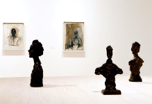 Vista de la exposici&oacute;n,  Alberto Giacometti. Una retrospectiva. Colecci&oacute;n Alberto y Annette Giacometti, Par&iacute;s &copy;Museo Picasso M&aacute;laga, 2011 &copy;Fondation Giacometti, Paris / Succession Giacometti, 2011.