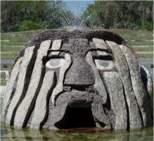 Cabeza de de Tl&aacute;loc, dios del agua