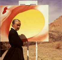 Georgia O’Keeffe en Albuquerque, Nuevo M&eacute;xico, 1960. Imagen de Tony Vaccaro