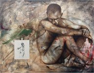 Alfonso Fern&aacute;ndez "Flautista" 110x140 cm 