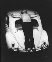 Chris Burden, Trans-Fixed, 1974. Speedway Avenue, Venice, California.