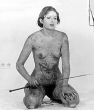 Marina Abramovic, Lips of Thomas, 1975.