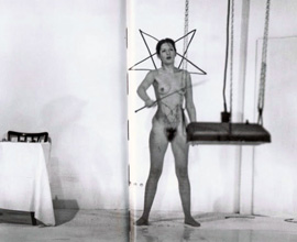 Marina Abramovic, Lips of Thomas, 1975.