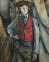 Paul C&eacute;zanne, “Ni&ntilde;o con chaleco rojo” (1888-1890). National Gallery of Art, Washington, DC.