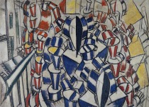 Fernand L&eacute;ger, La escalera (Segundo estado), 1914, Museo Thyssen-Bornemisza, Madrid
