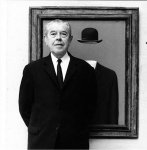 Fotograf&iacute;a de Magritte por Lothar Wolleh, 1967