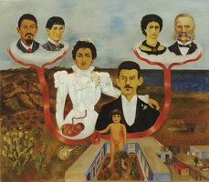 Frida Kahlo, “Mis abuelos, mis padres y yo”, &oacute;leo y t&eacute;mpera sobre cinc, 30 x 340cm, MOMA, Nueva York, 1936