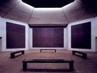 Interior de Rothko Chapel en Houston