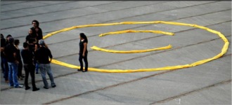 “Semiosis”, de Jorge restrepo en la En UAM universidad americana. Foto: Irenka Angelova