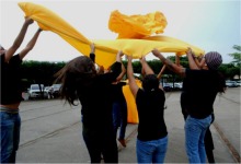 “Semiosis”, de Jorge restrepo en la En UAM universidad americana. Foto: Irenka Angelova