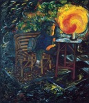 Sandro Chia, La bugia, 1979-1980, &oacute;leo sobre tela, 148x130 cm., Collezione Giorgio Franchetti, Roma