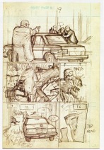 L&aacute;pices de p&aacute;ginas de Batman: Year One publicadas en la edici&oacute;n de 2006