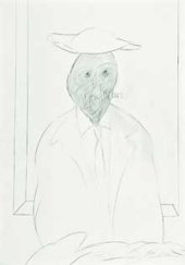 Uno de los dibujos de Bacon que pueden verse en la muestra