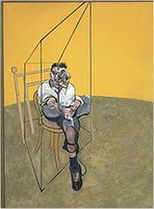 Uno de los ters cuadros del tr&iacute;ptico Tres estudios de Lucien Freud, pintado por Francis Bacon en 1969
