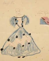 Uno de los dibujos del lote perteneciente a La Zapatera prodigiosa