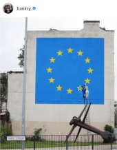 La obra de Banksy en Dover publicada por en propio artista en Instagram