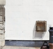 La fachada antes y despues de ser limpiada