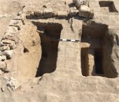 Restos hallados en Tel Kom al Trogy, al norte de El Cairo