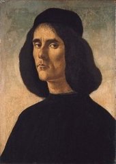 Retrato de Michele Marullo Tarcaniota, (c. 1490), de Sandro Botticelli, Colecci&oacute;n Guardans-Camb&oacute;