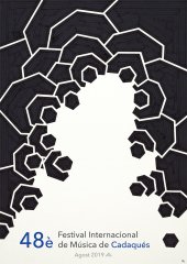 Cartel del 48&ordm; Festival Internacional de M&uacute;sica de Cadaqu&eacute;s realizado por Gorka Chillida