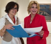 La ex-directora del Museo, Mar&iacute;a L&oacute;pez y Carmen Cervera