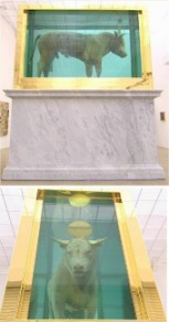 La pieza m&aacute;s importante de la subasta, Golden Calf (‘El becerro de oro’)