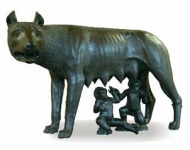 Loba capitolina o Luperca, Museo capitolino, Roma, Italia